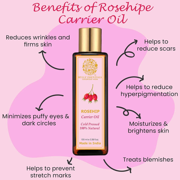 Ryllz Essentials Rosehip Carrier Oil - 100 ml
