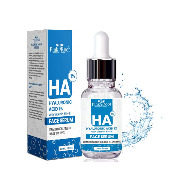 Pink Root Hyaluronic Acid 1% with Vitamin B5+E Face Serum - 30 ml