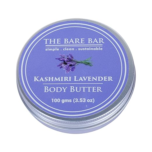 The Bare Bar Kashmiri Lavender Body Butter for Dry Skin - 100 gms