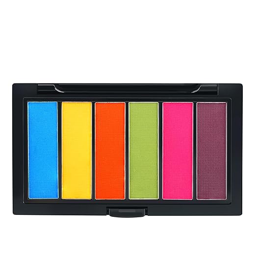 Insight Cosmetics Show Time 6 Color Eyeshadow Palette Color Coded - 15 gms