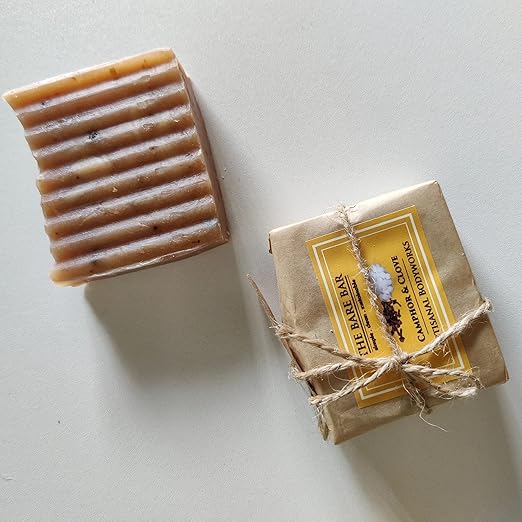 The Bare Bar Camphor And Clove Soap Bar - 100 gms