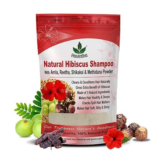 Havintha Natural Hibiscus Hair Shampoo - 227 gms