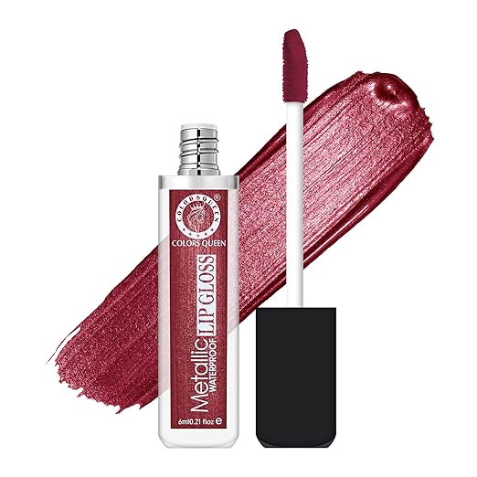 Colors Queen Lip Gloss Socialite (Metallic) - 5 ml