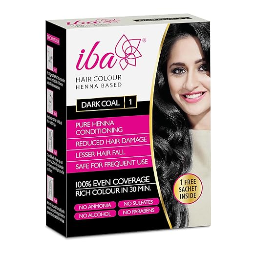 Iba Hair Colour for Women - Dark Coal - 70 gms