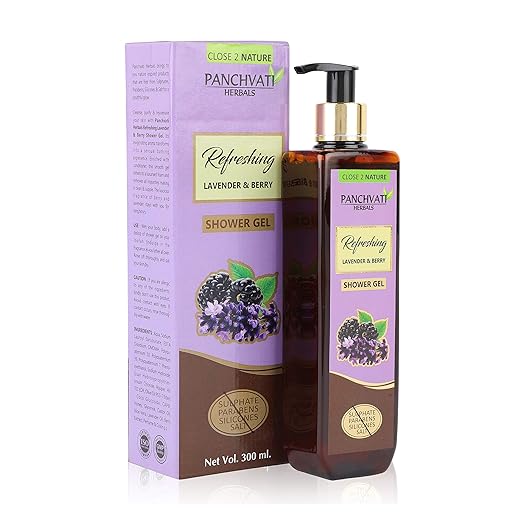 Panchvati Herbals Shower Gel with Lavender & Berry - 300 ml