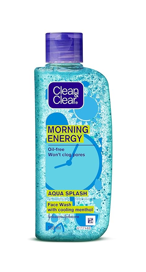 Clean & Clear Morning Energy Aqua Splash Face Wash Blue - 150 ml