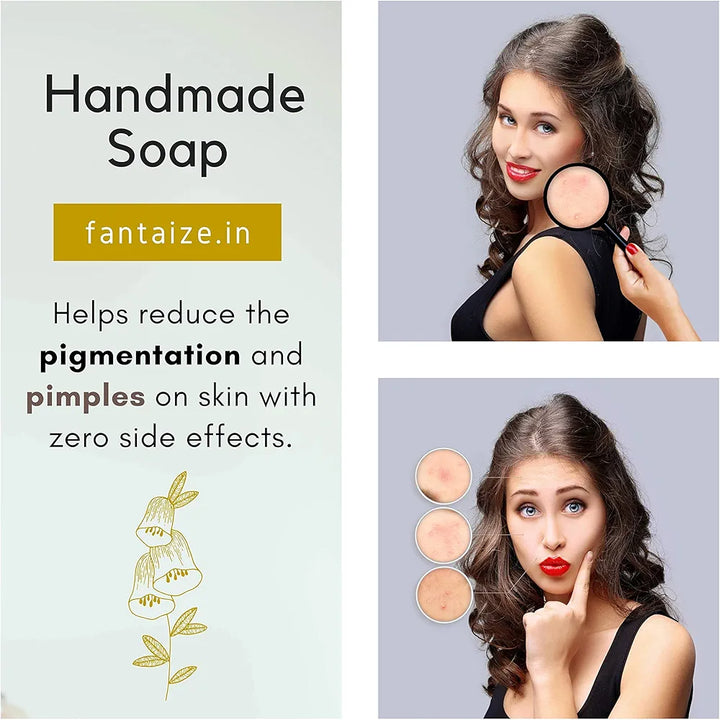 Fantaize - Handcrafted Saffron Bathing Soap - Pack of 1 