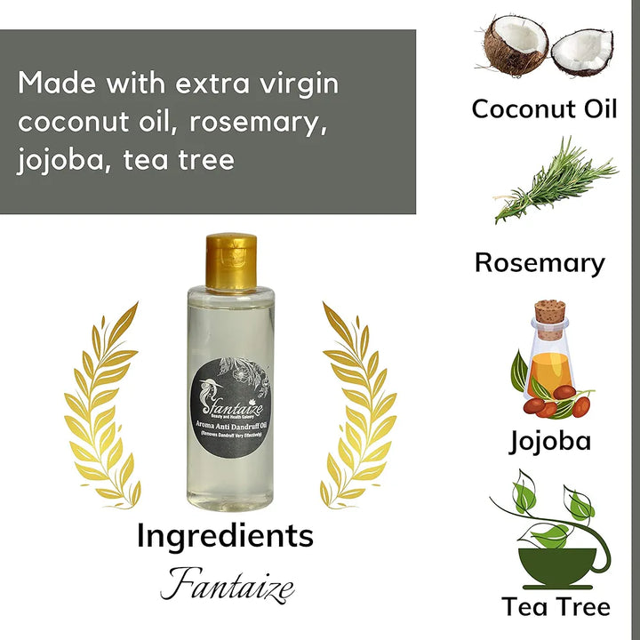 Fantaize - Handcrafted Anti Dandruff Hair Oil - Pack of 1 