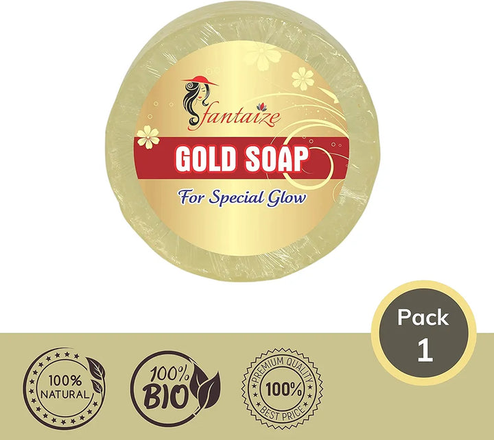 Fantaize - Handcrafted Gold Bathing Soap - Pack of 1 