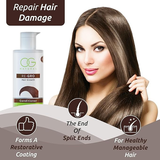 OG BEAUTY Natural Re-Gro Hair Growth Conditioner - 250 ml