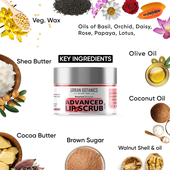Urban Botanics Advanced Lip Scrub - 40 gms