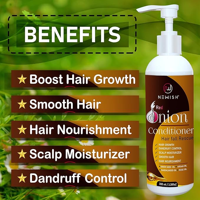 Newish Onion Conditioner for Hair Growth Women & Men - 300 ml