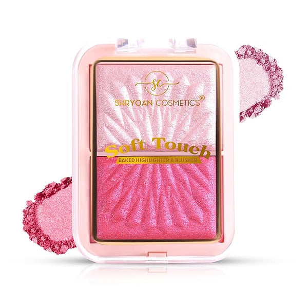 Shryoan Soft Touch Baked Highlighter & Blush Palette Shade 04 - 10 gms