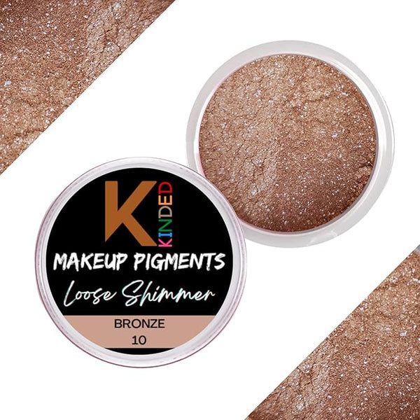 Kinded Loose Shimmer Makeup Foil Pigments Glitter Eyeshadow Bronze - 3 gms
