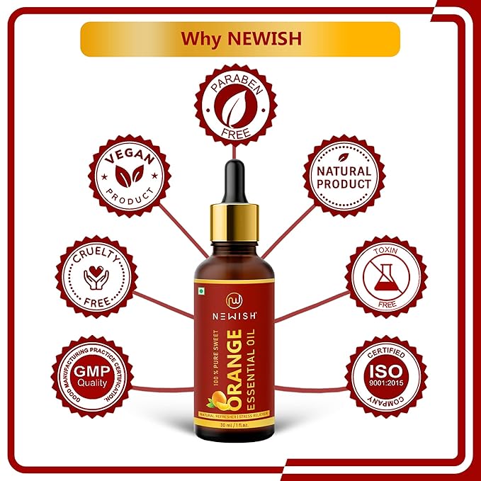 Newish Sweet Orange Essential Oil - 30 ml