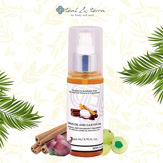 Teal & Terra Onion Oil & Castor Oil - 100 Ml