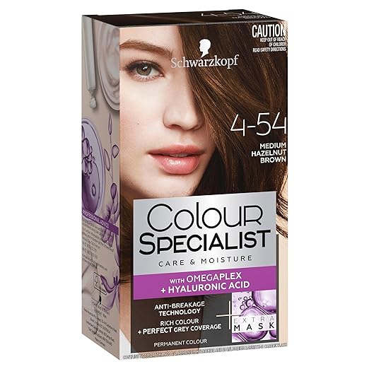 Schwarzkopf Colour Specialist Permanent Hair Colour 4.54 Hazelnut Brown - 165 gms