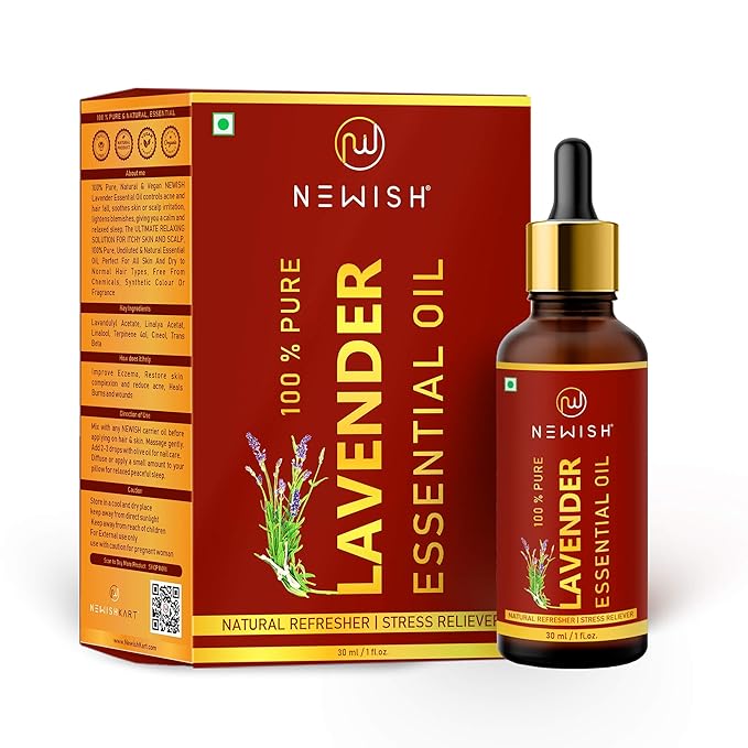 Newish Lavender Essential Oil Pure Undiluted Natural & Organic - 30 ml