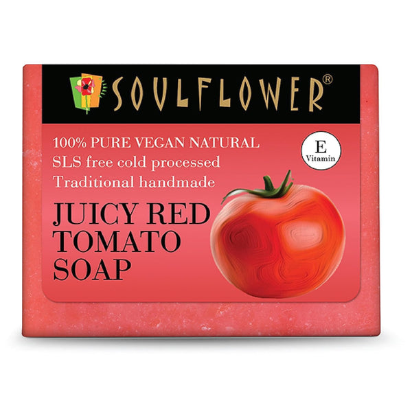 Soulflower Juicy Red Tomato Soap - 150 gms