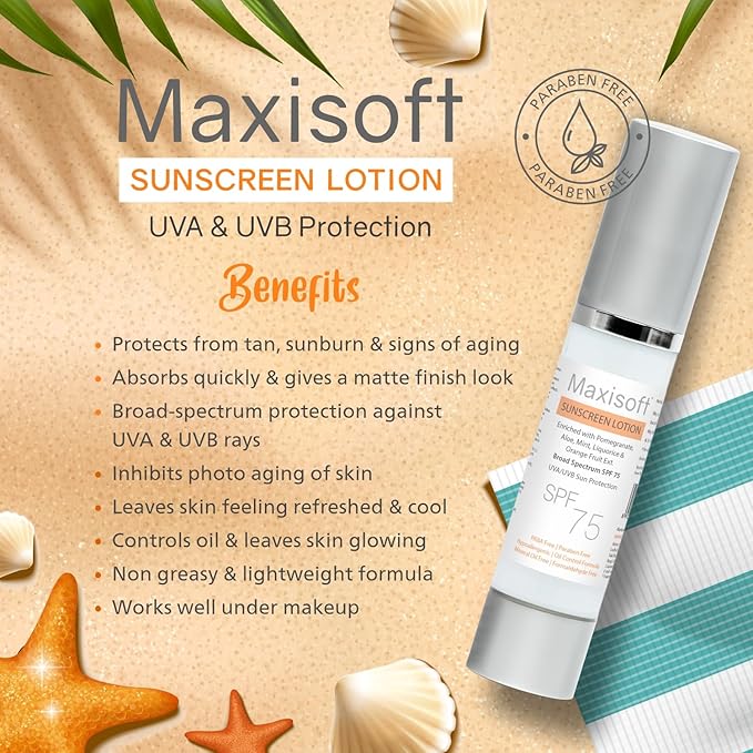 Maxisoft Sunscreen Lotion Spf 75 - 50 Ml