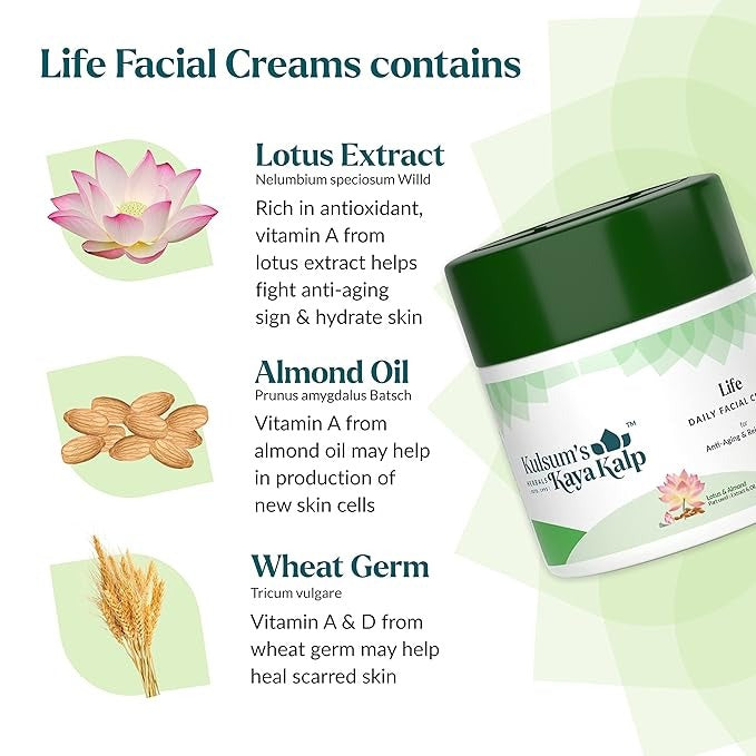 Kulsum's Kaya Kalp Herbals Life For Anti-Aging & Rejuvenation - 40 gms