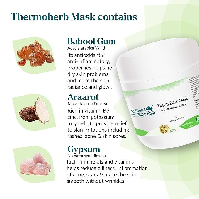 Kulsum’s Kaya Kalp Herbals Thermoherb Mask - 1000 gms