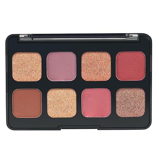 Insight Cosmetics 8 Color Winged Eyes Eyeshadow Palette Colour Mk06 Dreamy - 19 gms