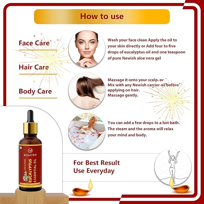 Newish Eucalyptus oil for Steam inhalation - 30 ml