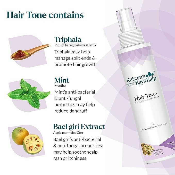 Kulsum's Kaya Kalp Herbals Hair Tone - 100 ml