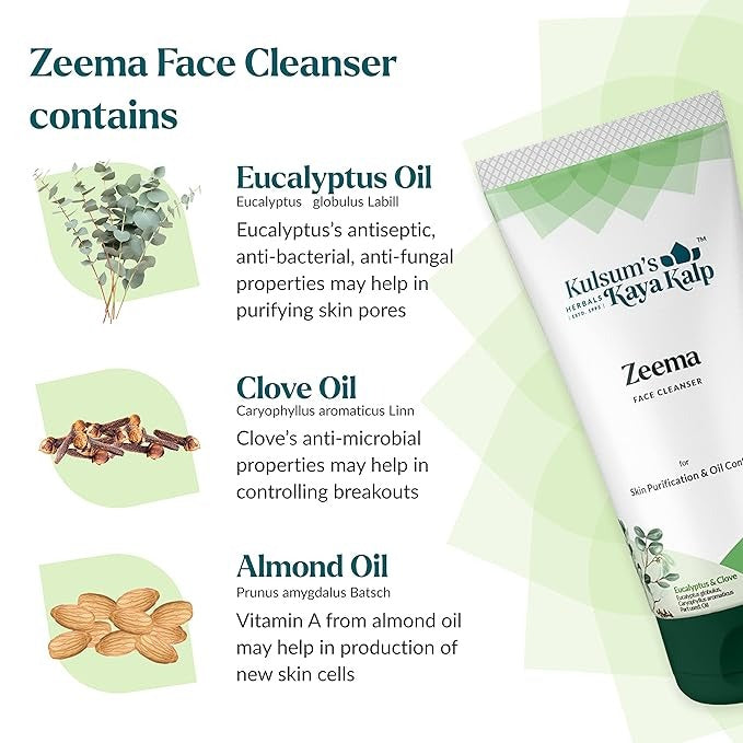 Kulsum's Kaya Kalp Herbals Zeema For Skin Purification & Oil Control - 70 gms