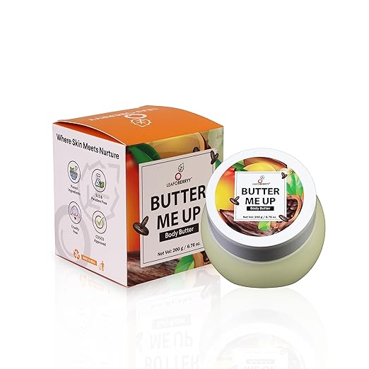 Leafoberryy Body Butter with Cocoa Shea and Mango Butter - 200 gms