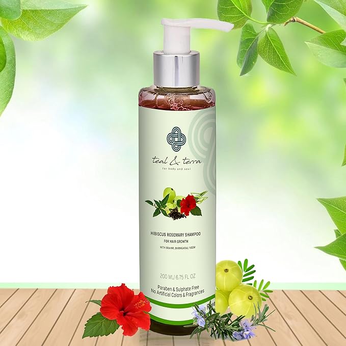 Teal & Terra Hibiscus & Rosemary Hair Growth Shampoo - 200 Ml