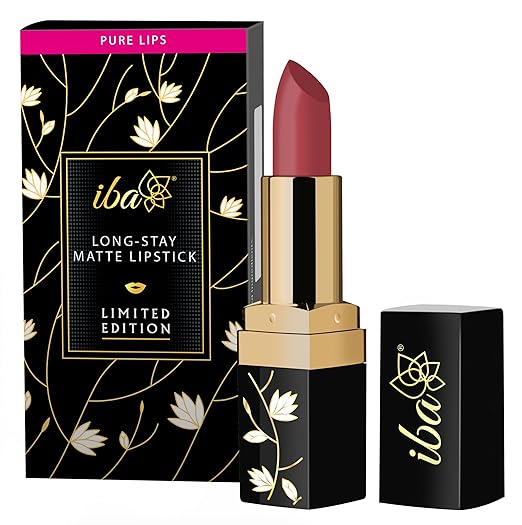 Iba Long Stay Matte Lipstick Shade M20 Truffle Candy L02 Turkish Rose - 4 gms