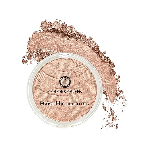 Colors Queen Too Much Baked Shimmer Blusher and Highlighter 05 Molten Rose Gold - 20 gms