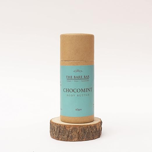 The Bare Bar Choco Mint Body Butter for Dry Skin - 60 gms