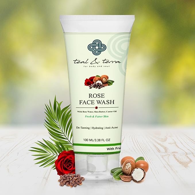 Teal & Terra Rose Face Wash - 100 Ml