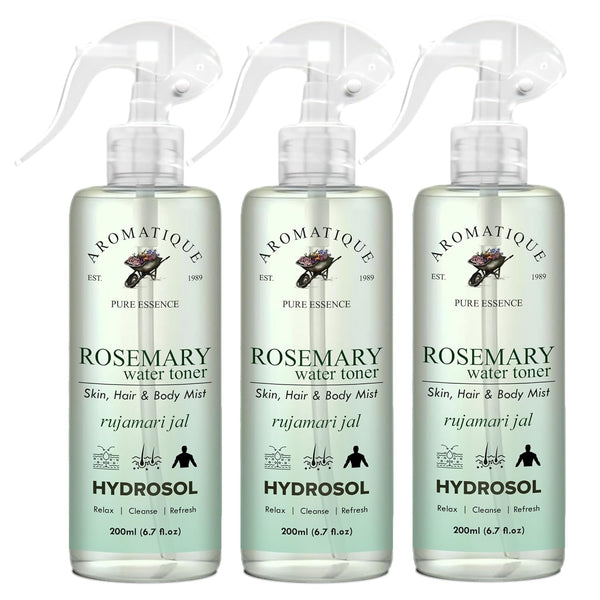 Aromatique Rose Mary Water Toner - 200 ml (Pack of 3)