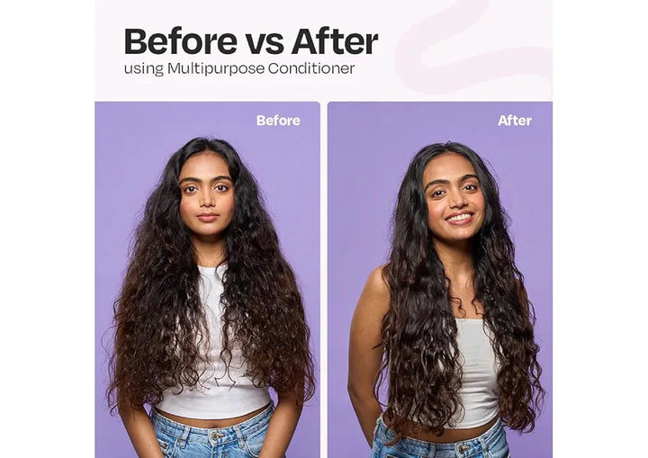 MANETAIN Multipurpose Hair Conditioner 200gm for Curly, Wavy, and Frizzy Hair | Protein/Moisture Balanced | Deep Conditioning, Hydrating, Strengthening, Detangling & Curl Enhancing | No Sulfates or Parabens