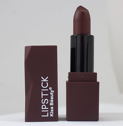 Kiss Beauty Gemini Hot and Soft Matte Lipstick Intense Color Brown - 4 gms