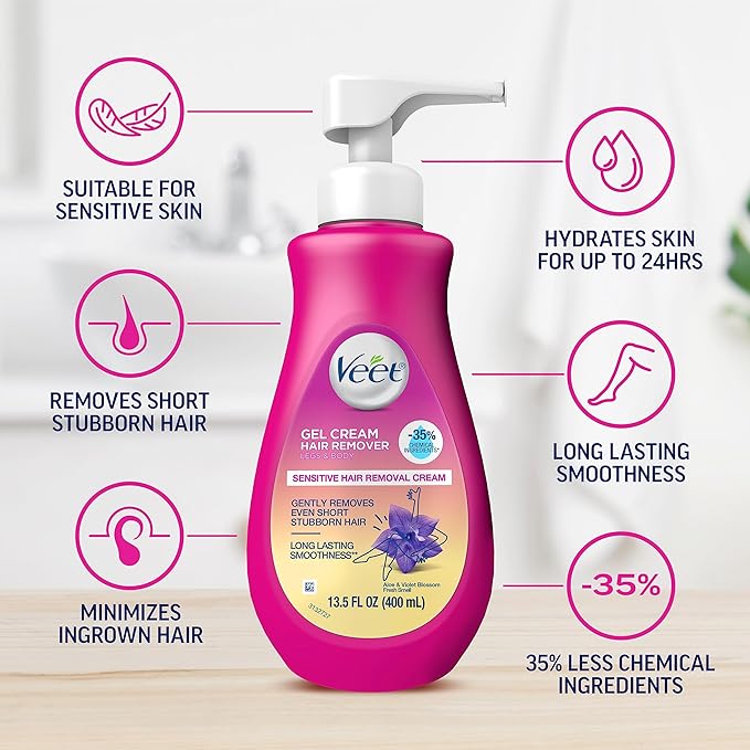Veet Hair Removal Gel Cream Sensitive Skin For Women - 400 ml