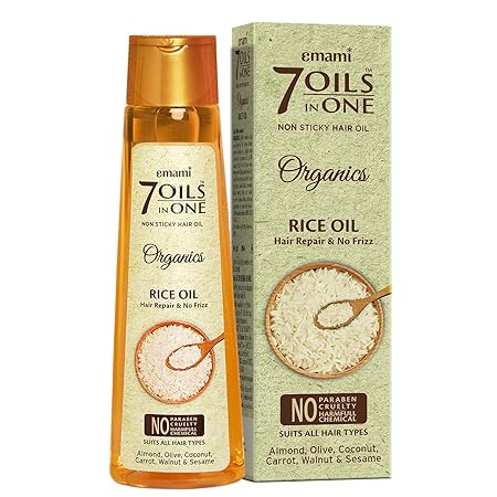 Emami 7 Oils In One Organics Rice Hair Oil - 200 ml