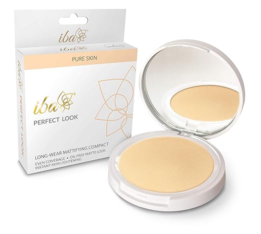 Iba Pure Skin Perfect Look Long Wear Mattifying Compact - Fair Pearl - 9 gms