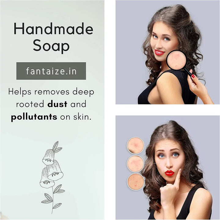 Fantaize - Handcrafted Charcoal Bathing Soap - Pack of 1 