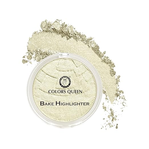 Colors Queen Too Much Baked Shimmer Blusher and Highlighter 02 Silver Stone - 20 gms