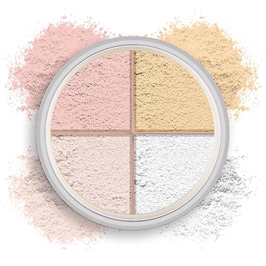 Colors Queen High Definition Shimmery Mirror Smooth 4 Color Face Makeup Loose Powder 01 Multicolor - 35 gms