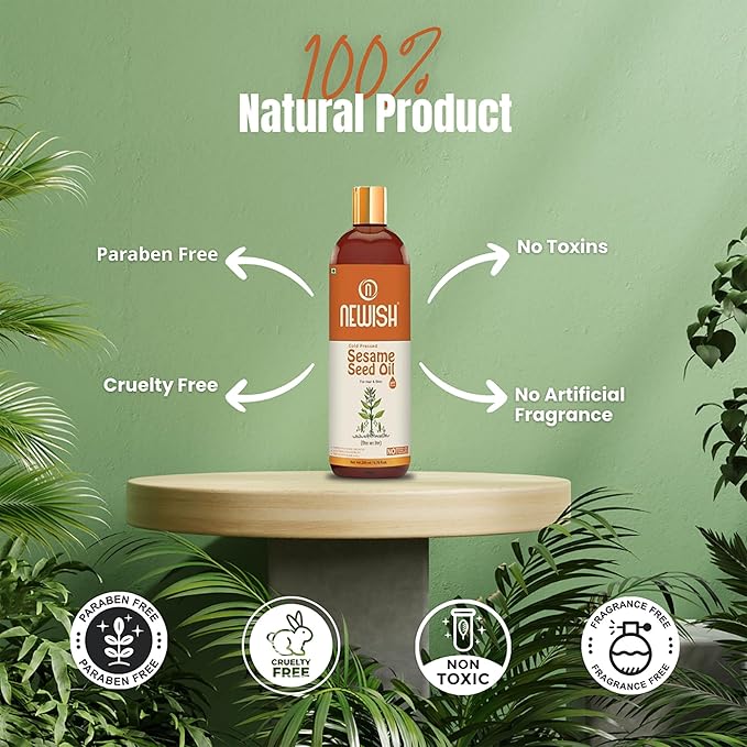 Newish Cold Pressed Sesame oil for Hair - 200 ml
