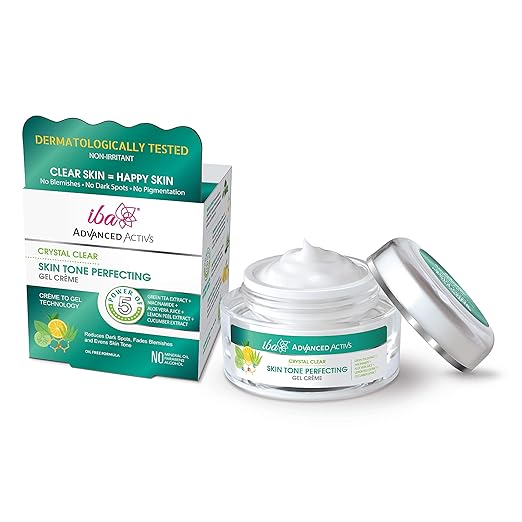 Iba Advanced Activs Crystal Clear Skin Tone Gel Crème - 50 gms