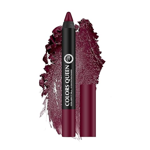 Colors Queen Color It All Non Transfer Lip Crayon Lipstick Murphy Wine - 3.5 gms