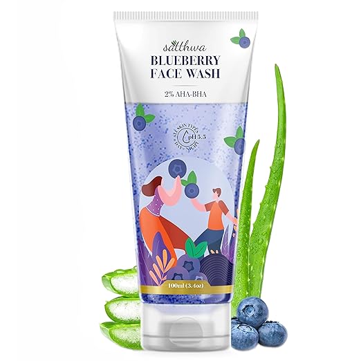 Satthwa Blueberry Face Wash - 100 ml