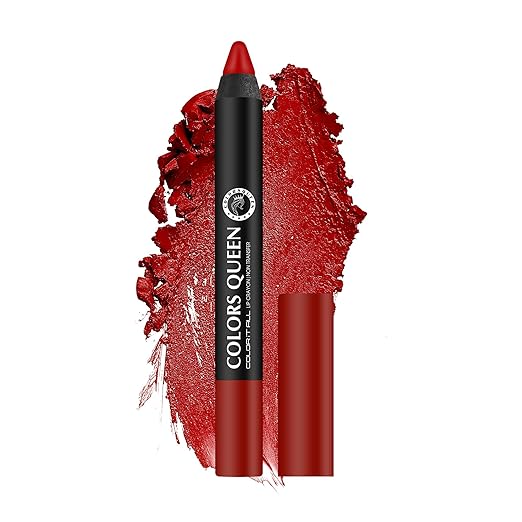 Colors Queen Color It All Non Transfer Lip Crayon Lipstick 01 Hot Red - 3.5 gms